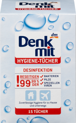 Denkmit Hygienetücher Гигиенические-Салфетки для детей, 15 шт