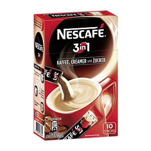 Nescafe 3в1 растворимый кофе в стиках 10x17,5г