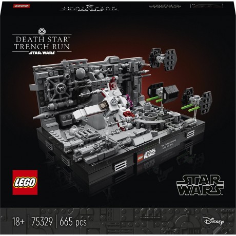 LEGO Star Wars 75329 Death Star  Trench Run Diorama ЛЕГО Диорама Бег по траншеям Звезды Смерти