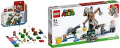 LEGO Super Mario 2er Set: 71360 Abenteuer mit Mario - Starterset + 71390 Reznors Absturz - Erweiterungsset Набор Super Mario из 2 штук: 71360 Adventures with Mario Starter Set + 71390 Дополнительный набор Reznor's Crash