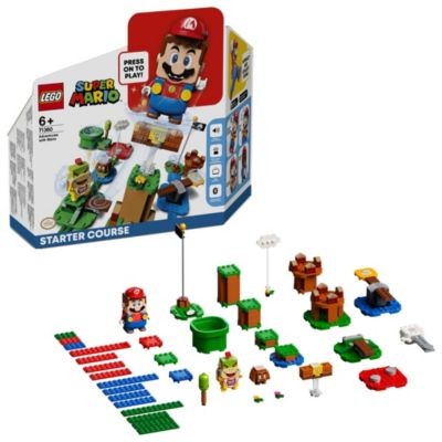 LEGO Super Mario 2er Set: 71360 Abenteuer mit Mario - Starterset + 71390 Reznors Absturz - Erweiterungsset Набор Super Mario из 2 штук: 71360 Adventures with Mario Starter Set + 71390 Дополнительный набор Reznor's Crash