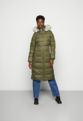 Tommy Hilfiger TYRA MAXI  Down coat army green TYRA MAXI Пуховик Армейский Зеленый