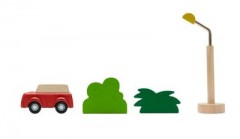 PLANTOYS Planworld Strassensystem aus Holz Autospielesets Дорожная система Planworld из деревянных автомобильных наборов
