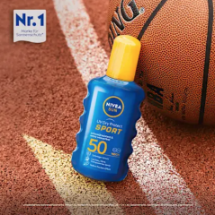 Nivea UV Dry Protect Sport Transparentes Spray LSF 50  UV Dry Protect Sport Прозрачный спрей SPF 50