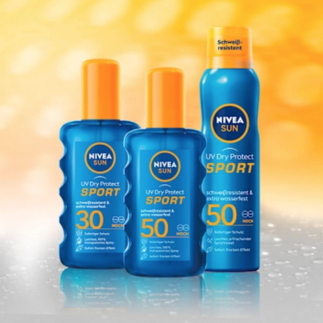Nivea UV Dry Protect Sport Transparentes Spray LSF 50  UV Dry Protect Sport Прозрачный спрей SPF 50