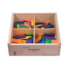 SINASPIELZEUG Holzspielzeug Frobel Gabe 7-3 Rechtecke Trapez Parallelogramm 25mm Деревянная игрушка Frobel Gabe 7-3 прямоугольника трапеция параллелограмм 25мм