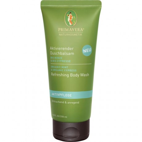 Primavera (Примавера)  Aktivpflege Bio Minze & Zypresse Aktivierender Duschbalsam Бальзам для душа, 200 мл