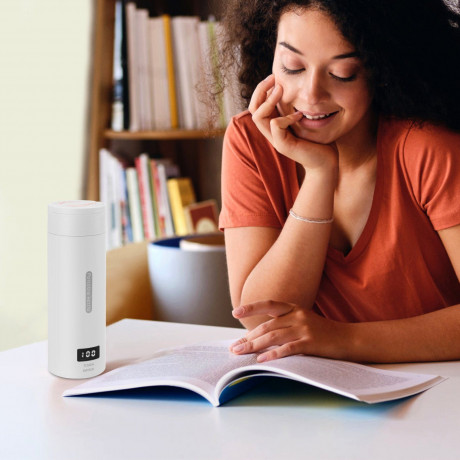 oyajia oyajia Reise-Wasserkocher 300W Reise-Elektrisch-Wasserkocher, 500 ml Tragbarer Mini-Heizbecher, 3 in 1 Mini-Thermobecher 304 Edelstahl-Liner, 230V Teekanne-Heizbecher Дорожный чайник oyajia Дорожный электрический чайник 300 Вт, портативная мини-на