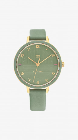 Tommy Hilfiger GP CASE ENAMEL BEZEL  DIAL WITH GP ACCENTS Watch green GP CASE ЭМАЛЬНЫЙ БЕЗЕЛЬ ЦИФЕРБЛАТ С АКЦЕНТАМИ GP Часы зеленый