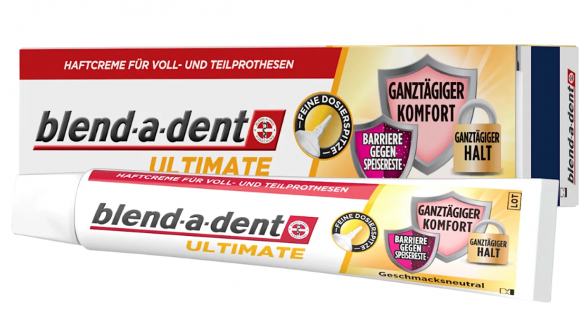 blend-a-dent Крем-клей для зубных протезов Ultimate 40 г, без вкуса