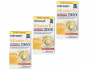 tetesept Vitamin D3 50 mini-tabletten 3 St., Тетесепт Витамин D3 2000 в таблетках, 50 шт х 3 упаковки