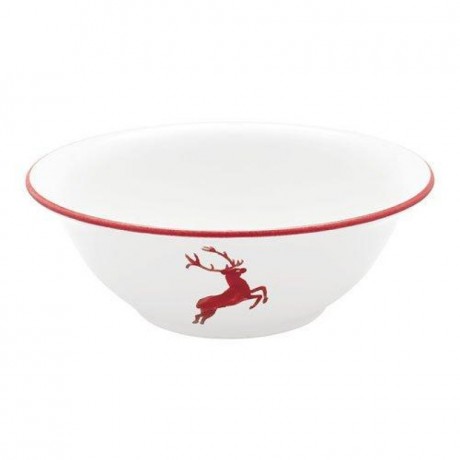 Gmundner Keramik Gmundner Keramik Rubinroter Hirsch Salatschussel d: 33 cm / h: 14 cm / 4,5 L Керамическая салатница Gmundner Ruby Red Deer D: 33 см / высота: 14 см / 4,5 л