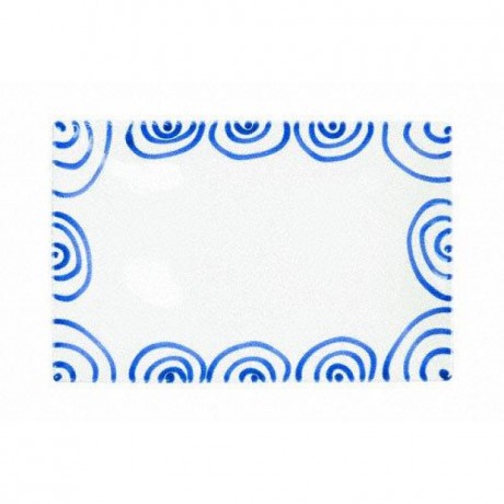 Gmundner Keramik Gmundner Keramik Blaugeflammt Platte rechteckig 30x20x2,5 cm Gmundner керамическая тарелка с синим пламенем прямоугольная 30x20x2,5 см