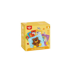 Tooky Toy Kinder Puzzle 6er Set TL636 Holz 3D Tiere 34 Puzzleteile Steckpuzzle Детский набор пазлов из 6 деревянных 3D-животных TL636