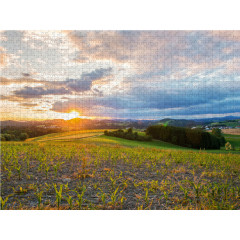 CALVENDO Puzzle CALVENDO Puzzle Sonnenuntergang in Hutthurm Пазл CALVENDO Puzzle Закат в Хаттурме