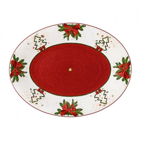 Hutschenreuther Hutschenreuther Weihnachtszeit Stollenplatte 30x23 cm Hutschenreuther Рождественская тарелка 30x23 см