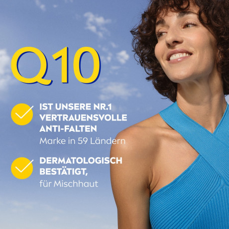 NIVEA Q10 Anti-Falten Porenverfeinerung Extra leichte Tagespflege, 50 ml, Нивеа дневной крем SPF 15 коэнзим Q10, алоэ вера, креатин против морщин 50 мл