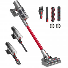 iceagle iceagle Akku-Stielstaubsauger Akku Staubsauger, 4 in 1 Staubsauger kabellos V1, 27KPa Saugleistung, beutellos, Akku 22.2 V Rot Беспроводной пылесос Iceagle, беспроводной пылесос 4 в 1 V1, мощность всасывания 27 кПа, без мешка, аккумулятор 22,2 В