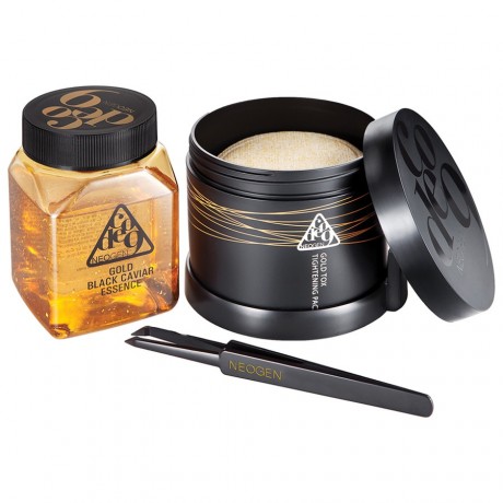 Neogen Gold Black Caviar & Gold Tox Tightening Pack Kit Gesichtspflegeset Peeling, 250 мл