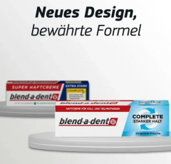 blend-a-dent Complete extra stark 10stk Сверхсильный крем для фиксации зубных протезов, 70 г x 10 упаковок 