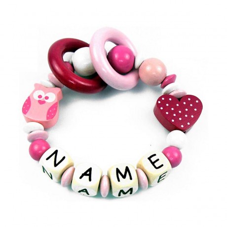 elefantasie Greifling Eule personalisiert mit Namen Игрушечная сова