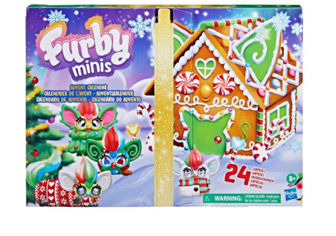 Hasbro Furby Minis Adventskalender 2026, 24 Ueberraschungen, Hasbro Furby Minis Адвент-календарь 2026 с мини-фигурками и аксессуарами, 24 сюрприза