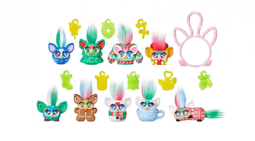 Hasbro Furby Minis Adventskalender 2026, 24 Ueberraschungen, Hasbro Furby Minis Адвент-календарь 2026 с мини-фигурками и аксессуарами, 24 сюрприза