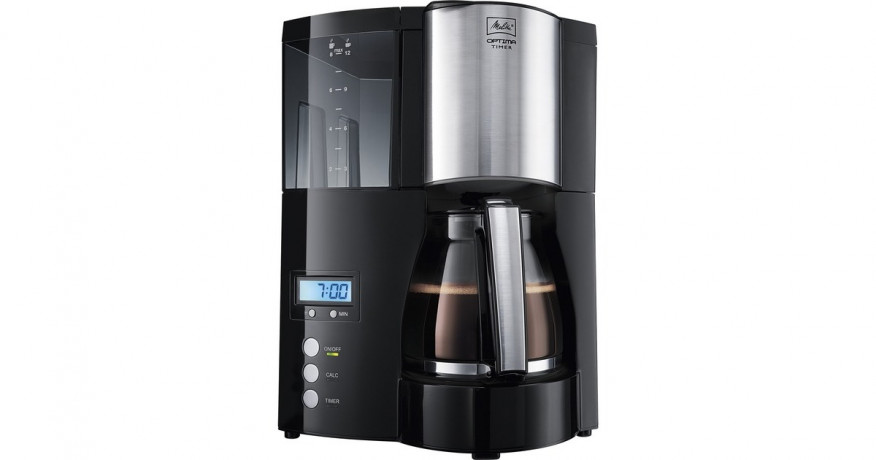 Melitta Melitta Optima Timer, Filtermaschine schwarz/edelstahl schwarz, edelstahl Melitta Optima Timer, фильтр-машина черный/нержавеющая сталь