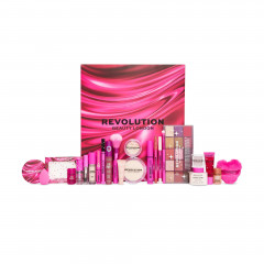 Revolution Beauty Makeup Advent Calendar 2026, Revolution Beauty Адвент-календарь 2026 с декоративной косметикой для лица, глаз, бровей и губ и аксессуарами, 24 подарка