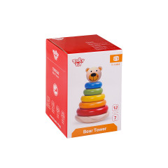 Tooky Toy Kinder Stapelturm TKF004 Bar Stapelspielzeug Детская башня для штабелирования TKF004 Игрушка для штабелирования бара