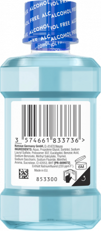 Listerine Mundspuelung Cool Mint Mild Reisegroesse, 80 ml, Listerine ополаскиватель для полости рта Cool Mint Mild без спирта, мягкий мятный вкус, дорожный формат, 80 мл