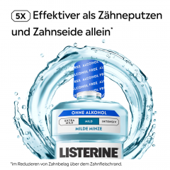 Listerine Mundspuelung Cool Mint Mild Reisegroesse, 80 ml, Listerine ополаскиватель для полости рта Cool Mint Mild без спирта, мягкий мятный вкус, дорожный формат, 80 мл