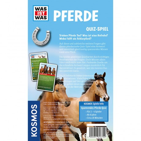 Kosmos WAS IST WAS Quizspiel Pferde викторина ЧТО ТАКОЕ лошади