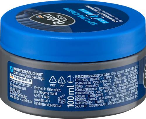 Balea MEN Styling Creme Fibre, 100 ml, Крем Fibre для текстурной и подвижной укладки волос, 100 мл