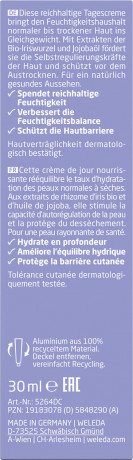 WELEDA Iris Tagespflege Bio-Iris, 30 ml, Питательный дневной крем Iris с органическим ирисом для нормальной и сухой кожи, 30 мл
