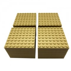 LEGO LEGO 8x8 Bauplatten Beige - 10 Stuck - Tan Plate 41539 LEGO 8x8 Building Plates Beige — 10 штук — Tan Plate 41539