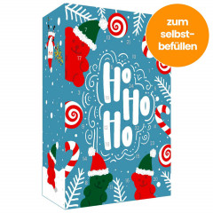 World of Sweets Bären Adventskalender 2026 zum Selbstbefüllen, Пустой адвент-календарь 2026 Bären с праздничными мишками для наполнения, 24 отделения