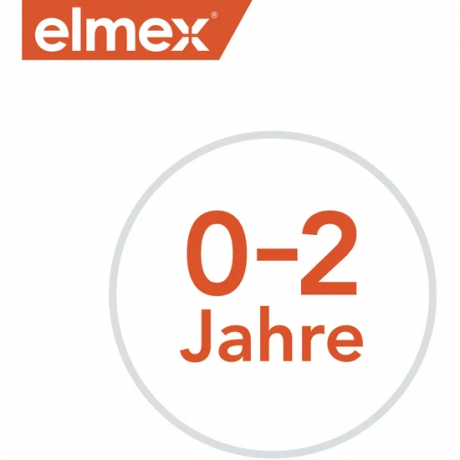 elmex Zahnpflege-Erstausstattung 0-2 Jahre, Набор для первых зубов Baby: паста 50 мл, две обучающие щётки и стаканчик, 0–2 года