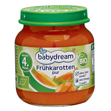 babydream Bio Fruhkarotten pur 125 г