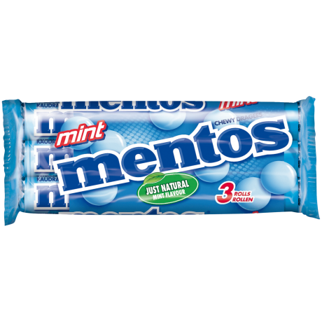 Mentos Chewy Dragees Mint Мятное драже 3x38г