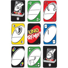 Mattel Mattel Games UNO Remix individuell gestaltbares Kartenspiel Настраиваемая колода Mattel Games UNO Remix
