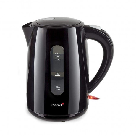 KORONA KORONA Wasserkocher 20130, Schwarz 1,7 Liter 2200W 360° Basisstation kabellos Чайник KORONA 20130, черный, 1,7 л, 2200 Вт, базовая станция 360°, беспроводная