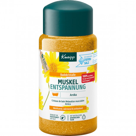 Kneipp Badekristalle Muskel Entspannung, 600 g, Kneipp кристаллы для ванны «Расслабление мышц» с арникой и эфирными маслами, 600 г
