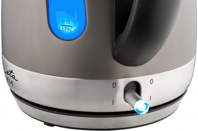 eta eta Wasserkocher ELA ETA859890040, 1,7 l, 2100 W, in Grau aus Edelstahl  чайник ETA ELA ETA859890040, 1,7 л, 2100 Вт, серого цвета из нержавеющей стали.