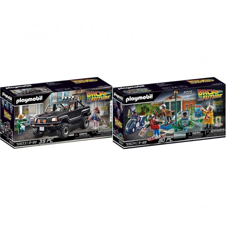 PLAYMOBIL PLAYMOBIL 2er Set: 70633 Back to the Future Marty?s Pick-up Truck + 70634 Back to the Future Part II Verfolgung mit Hoverboard PLAYMOBIL Набор из 2 предметов: 70633 Пикап Марти «Назад в будущее» + 70634 Погоня «Назад в будущее