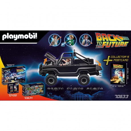 PLAYMOBIL PLAYMOBIL 2er Set: 70633 Back to the Future Marty?s Pick-up Truck + 70634 Back to the Future Part II Verfolgung mit Hoverboard PLAYMOBIL Набор из 2 предметов: 70633 Пикап Марти «Назад в будущее» + 70634 Погоня «Назад в будущее