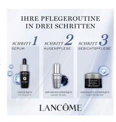 LANCOME Genifique Pflegelieblinge Set Подарочный набор: 1шт сыворотка для кожи вокруг глаз 5 мл + 1шт ночной крем 5 мл + 2шт сыворотки для лица 7 мл