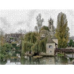 CALVENDO Puzzle CALVENDO Puzzle Moret-sur-Loing (Seine-et-Marne) Пазл CALVENDO Puzzle Море-сюр-Луан (Сена и Марна)