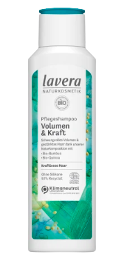 Lavera Shampoo Volumen & Kraft Shampoo, Лавера Шампунь Объем и Сила с органическим бамбуком, 250 мл