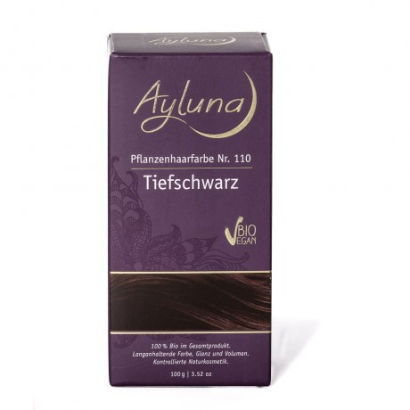 Ayluna Naturkosmetik Haarfarbe Nr.110 Tiefschwarz Краска для волос #110 Глубокий черный